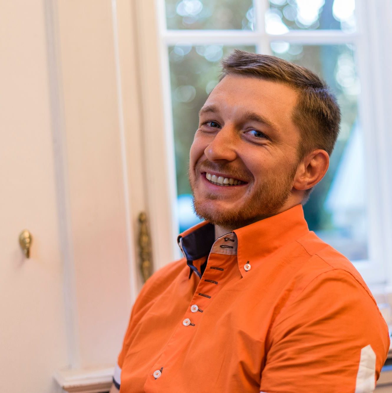 Lektor Ondřej Koudela na akci v Hubu